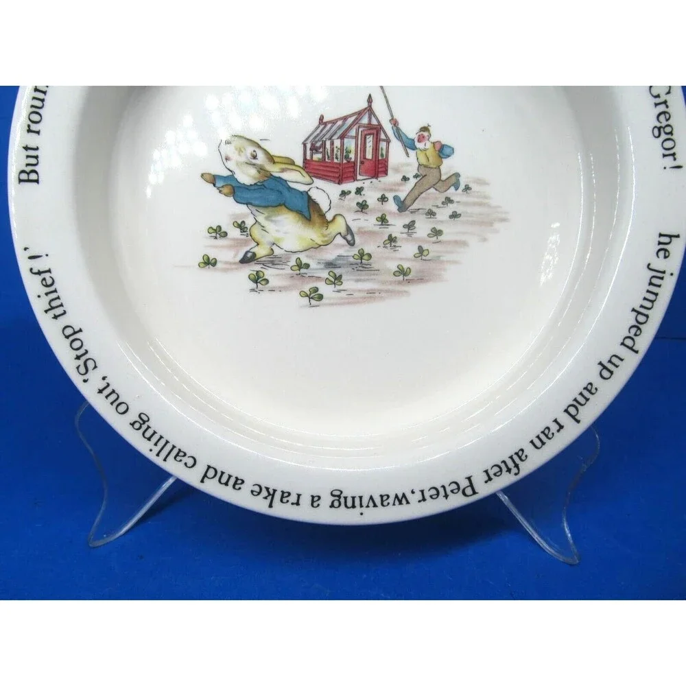 Wedgwood Etruria And Barlaston Peter Rabbit Beatrix Potter Porringer Bowl 6
